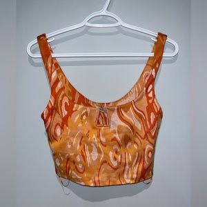 Zara Orange Crop Top